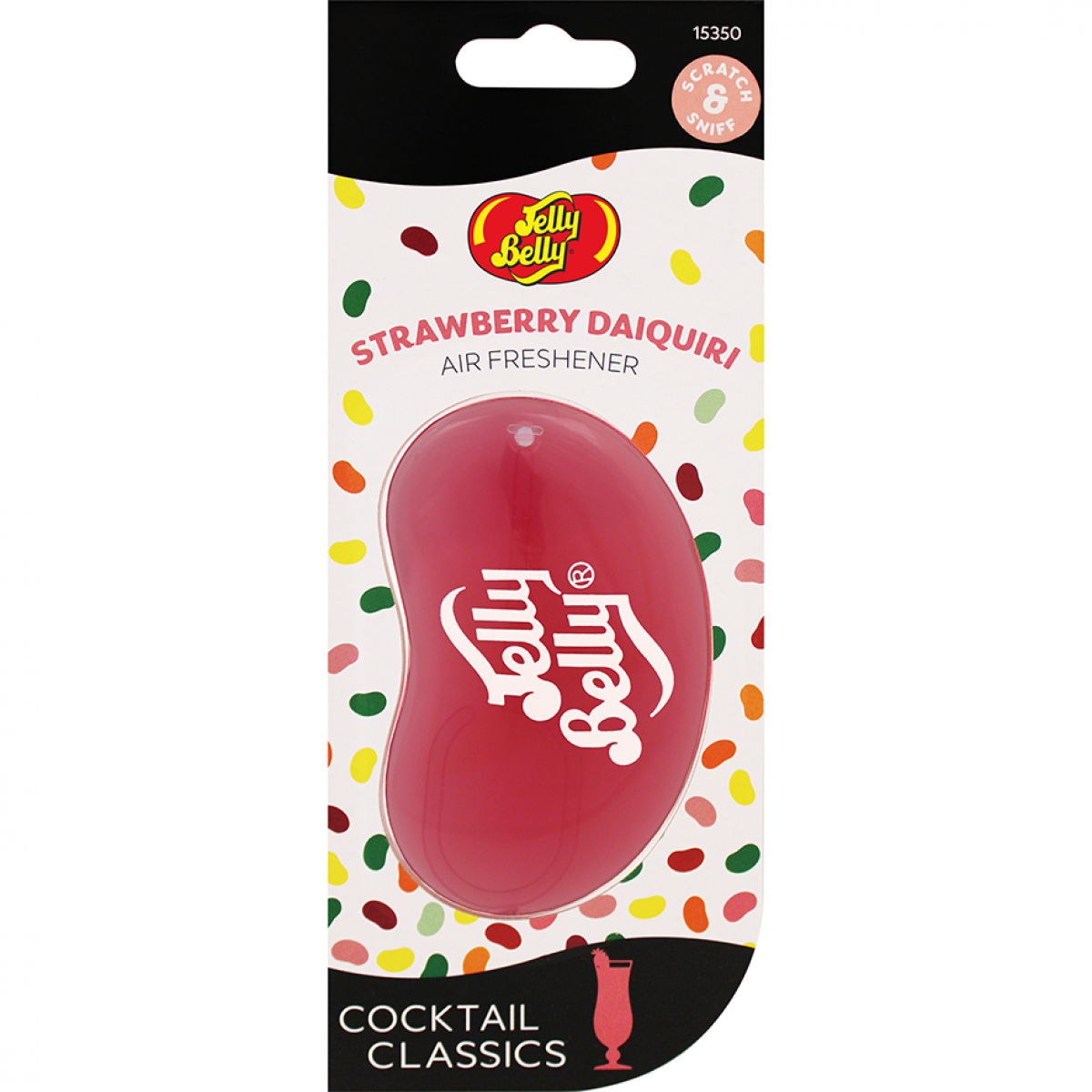 Ароматизатор для авто Полуничний дайкірі 3D Jelly Belly 18г