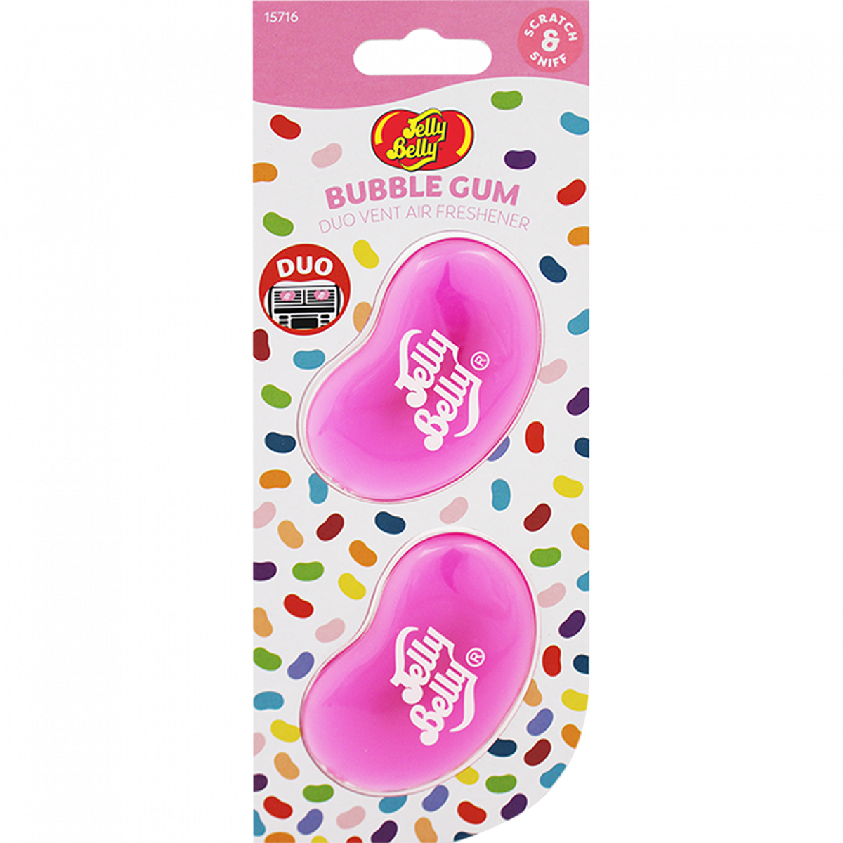 Ароматизатор для авто Жувальна гумка Jelly Belly 2х14г