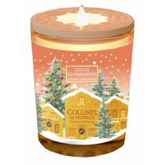 Свічка Collines de Provence Лічі і клементин Christmas 180г