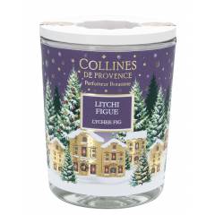 Свічка Collines de Provence Інжир і лічі Christmas (Новорічна) 180г