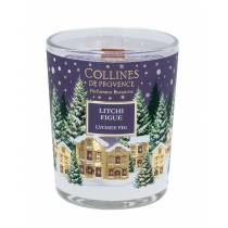 Свічка Collines de Provence Лічі-інжир Christmas (Новорічна) 75г