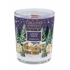 Свічка Collines de Provence Інжир і лічі Christmas (Новорічна) 75г