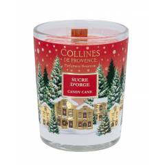 Свічка Collines de Provence Цукерка Тростина Christmas (Новорічна) 75г