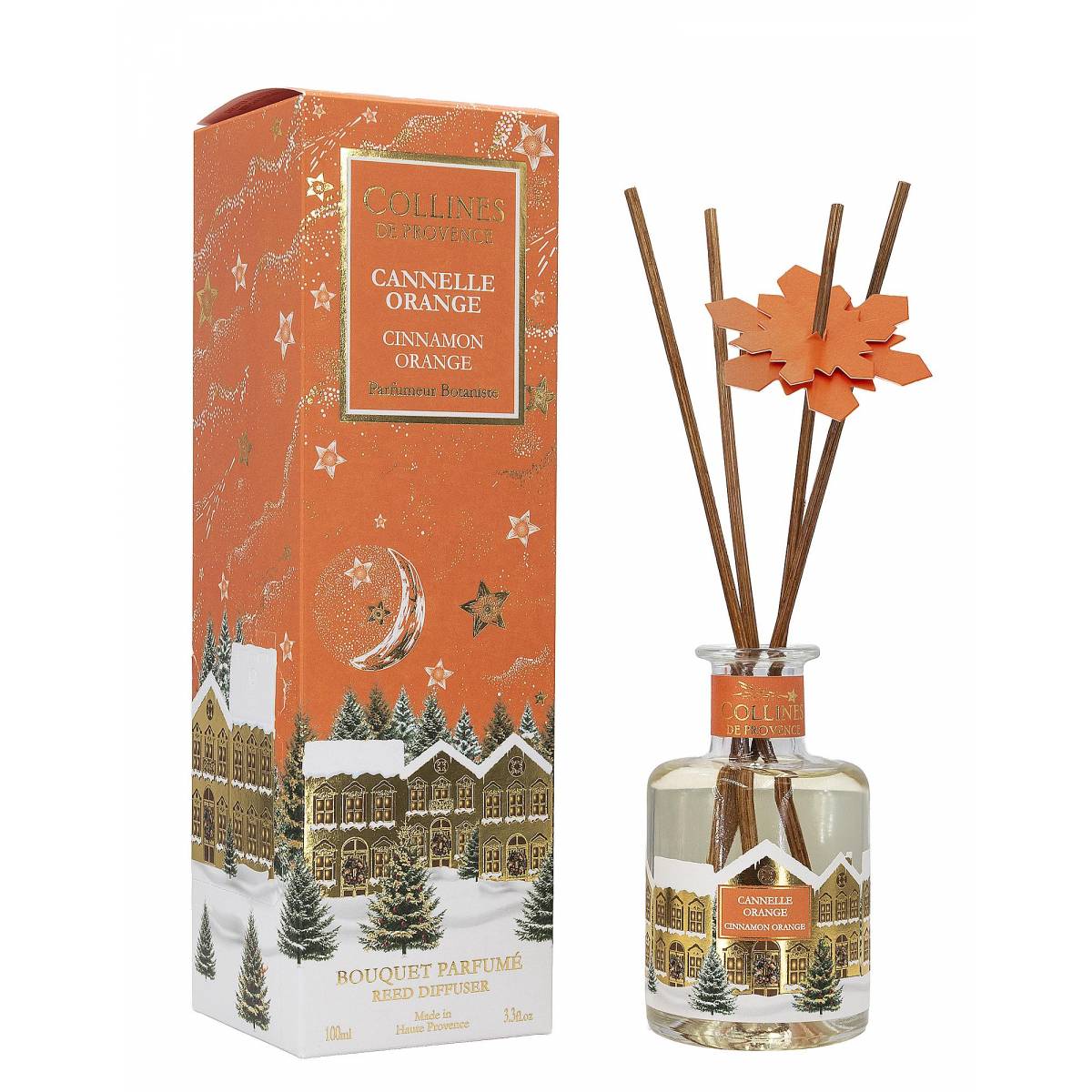 Аромадифузор Collines de Provence Апельсин-кориця Christmas (Новорічна) 100мл Аромадифузор Collines de Provence Апельсин-кориця Christmas (Новорічна) 100мл