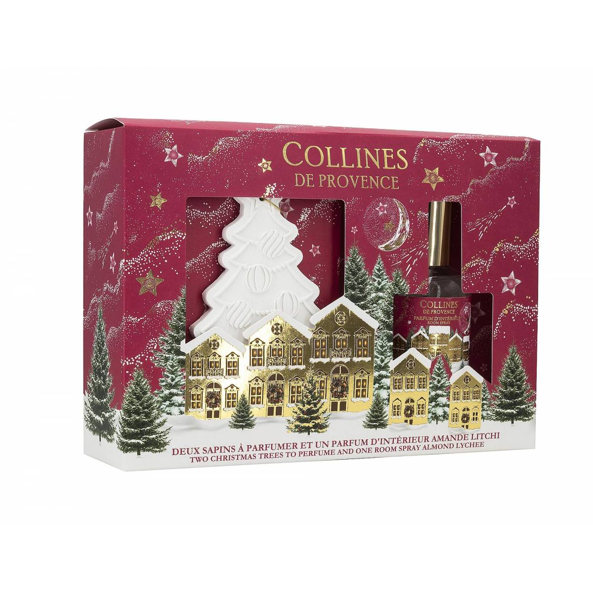 Подарунковий набір Collines de Provence Лічі-мигдаль Christmas (Новорічна)