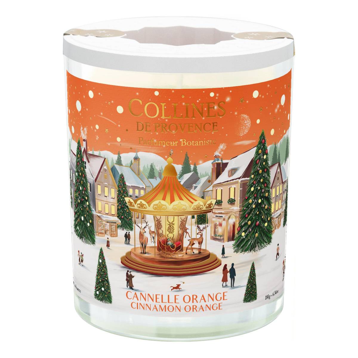 Свічка Collines de Provence Апельсин-кориця Christmas (Новорічна) 180г