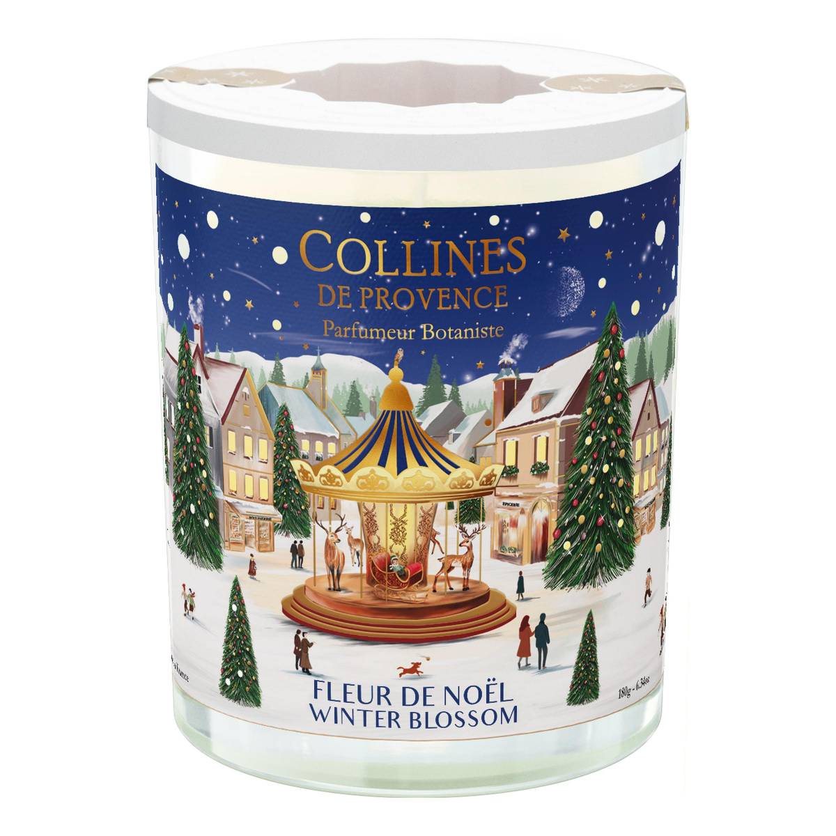 Свічка Collines de Provence Зимовий цвіт Christmas (Новорічна) 180г