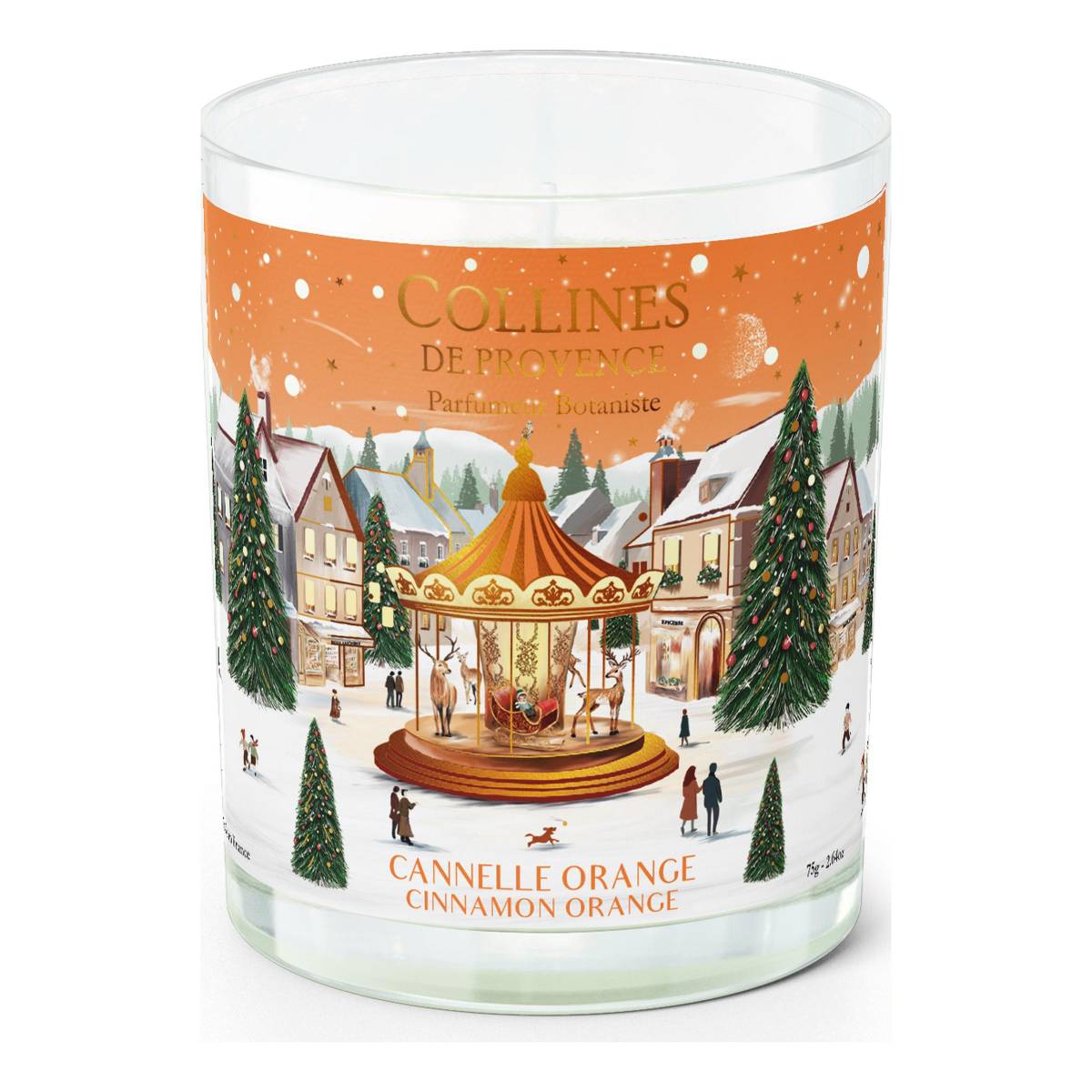 Свічка Collines de Provence Апельсин-кориця Christmas (Новорічна) 75г