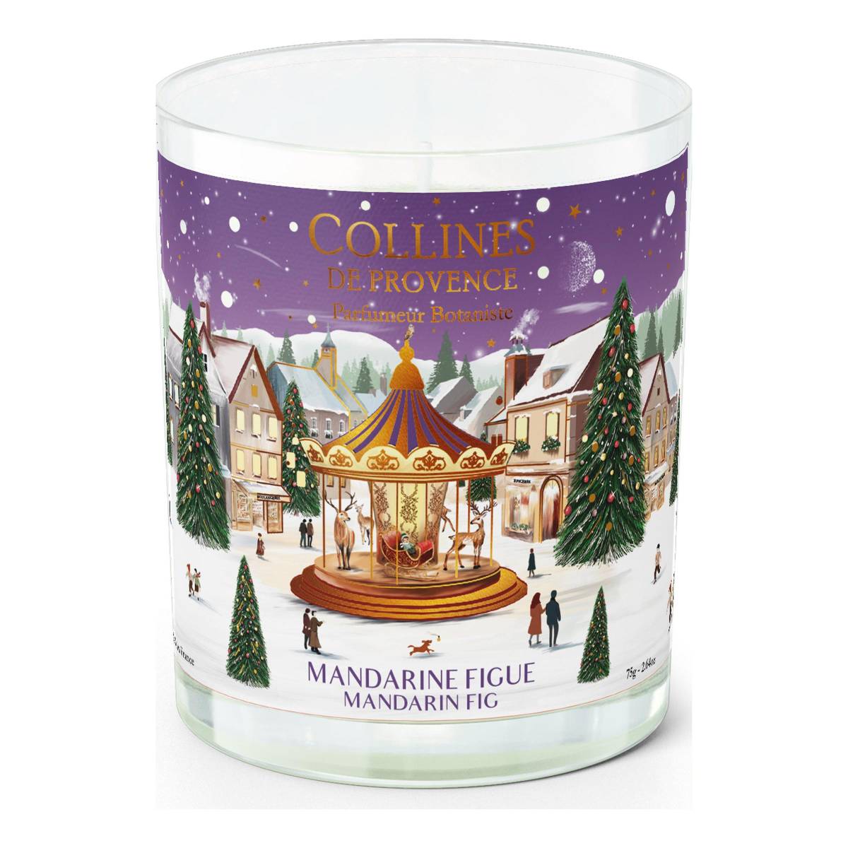 Свічка Collines de Provence Мандарин та інжир Christmas (Новорічна) 75г