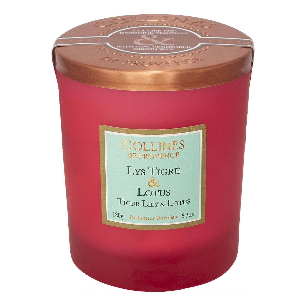 Свічка Collines de Provence Тигрова лілія та лотос 180г