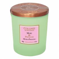 Свічка Collines de Provence Мускус і фісташка 180г