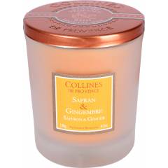 Свеча Collines de Provence Шафран и Имбирь Duos Parfumé (время горения 40 часов)