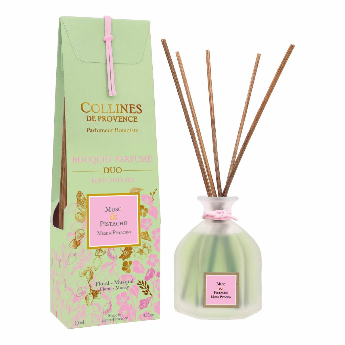 Аромадифузор Collines de Provence Мускус і фісташка 100мл