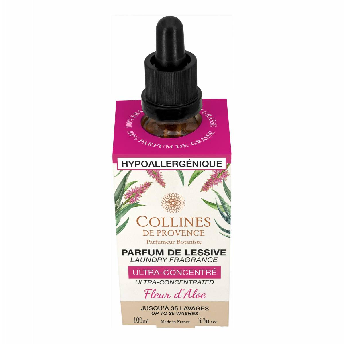 Гіпоалергенний Парфум для прання Collines de Provence Квітка алое 100мл