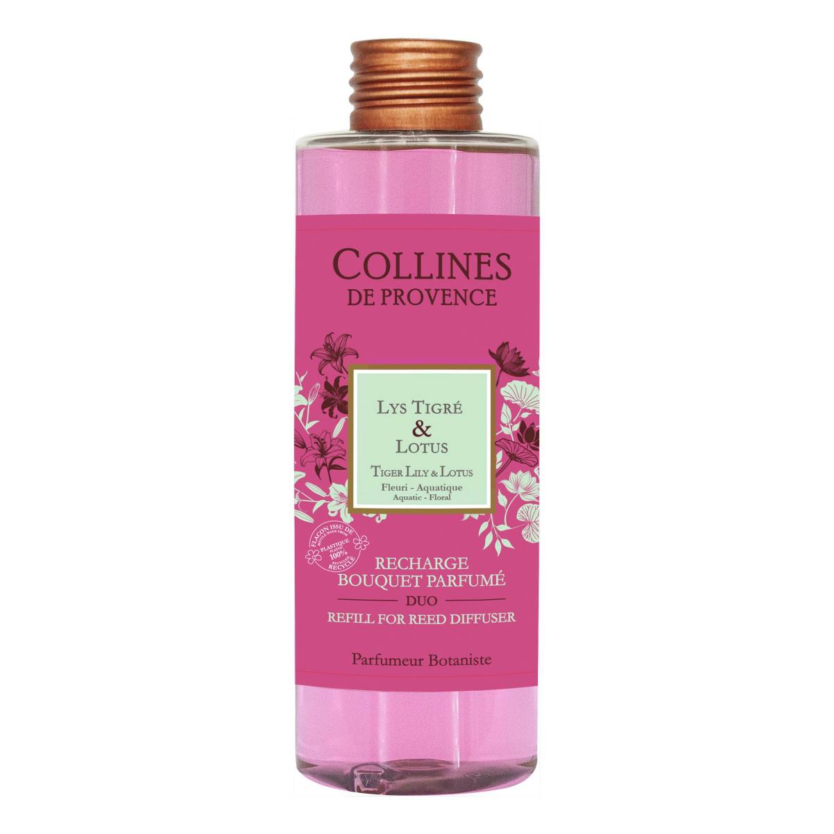 Наповнювач для дифузора Collines de Provence Тигрова лілія та лотос 200мл