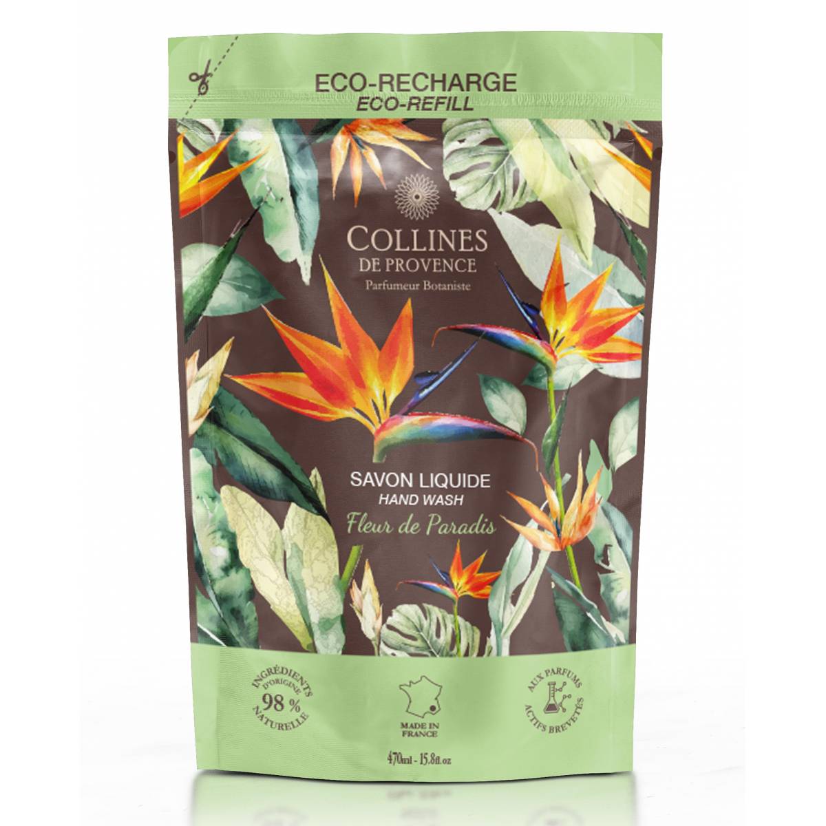 Рідке мило (наповнювач) Collines de Provence Райська квітка 470мл