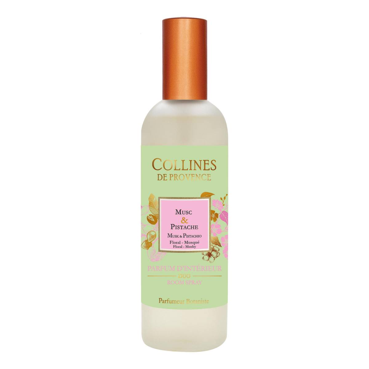 Спрей для кімнати Collines de Provence Мускус і фісташка 100мл
