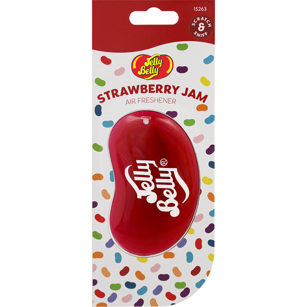 Ароматизатор для авто Полуничний джем Jelly Belly 18г