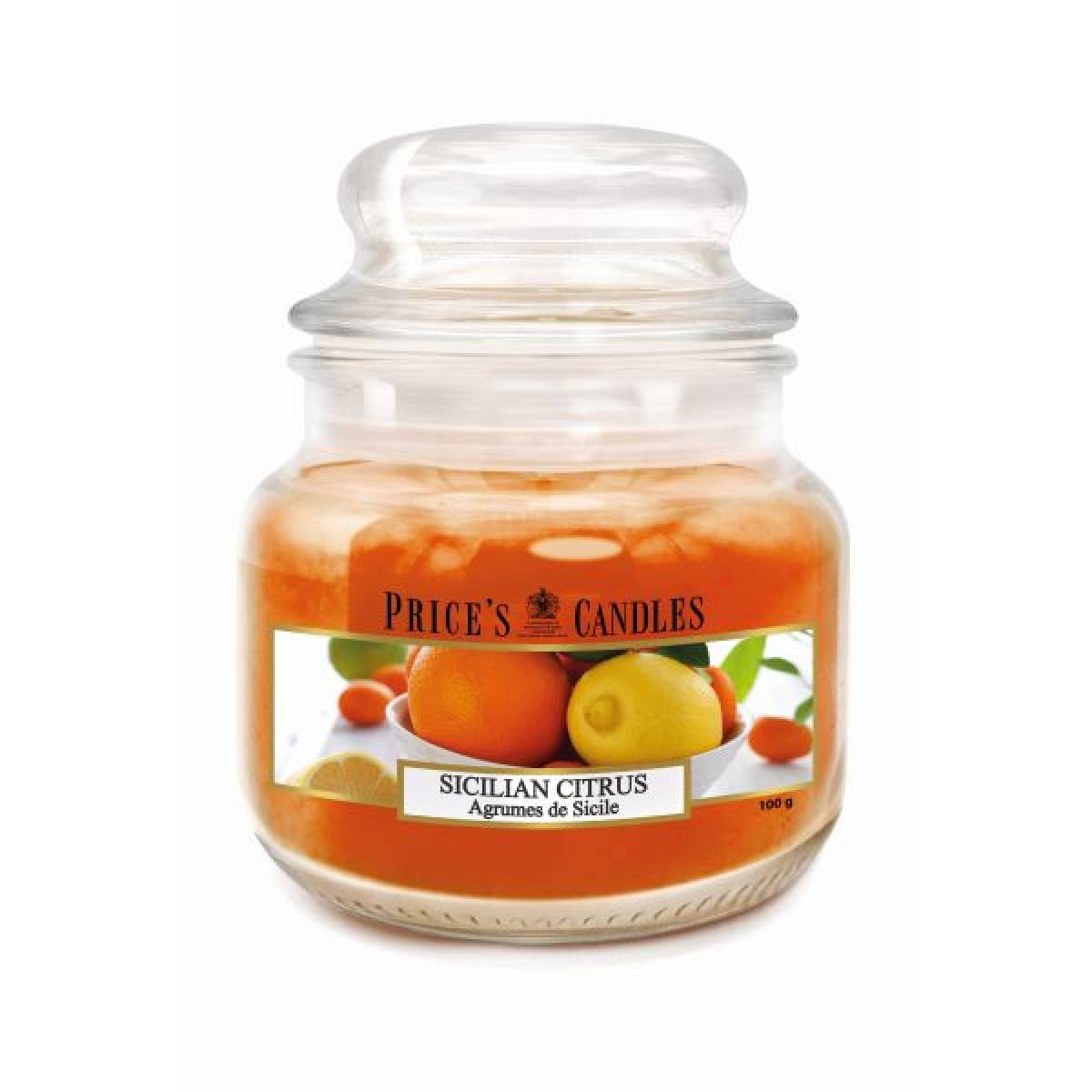 Свічка Price's Candles Сицилійський цитрус 100г Свічка Price's Candles Сицилійський цитрус 100г