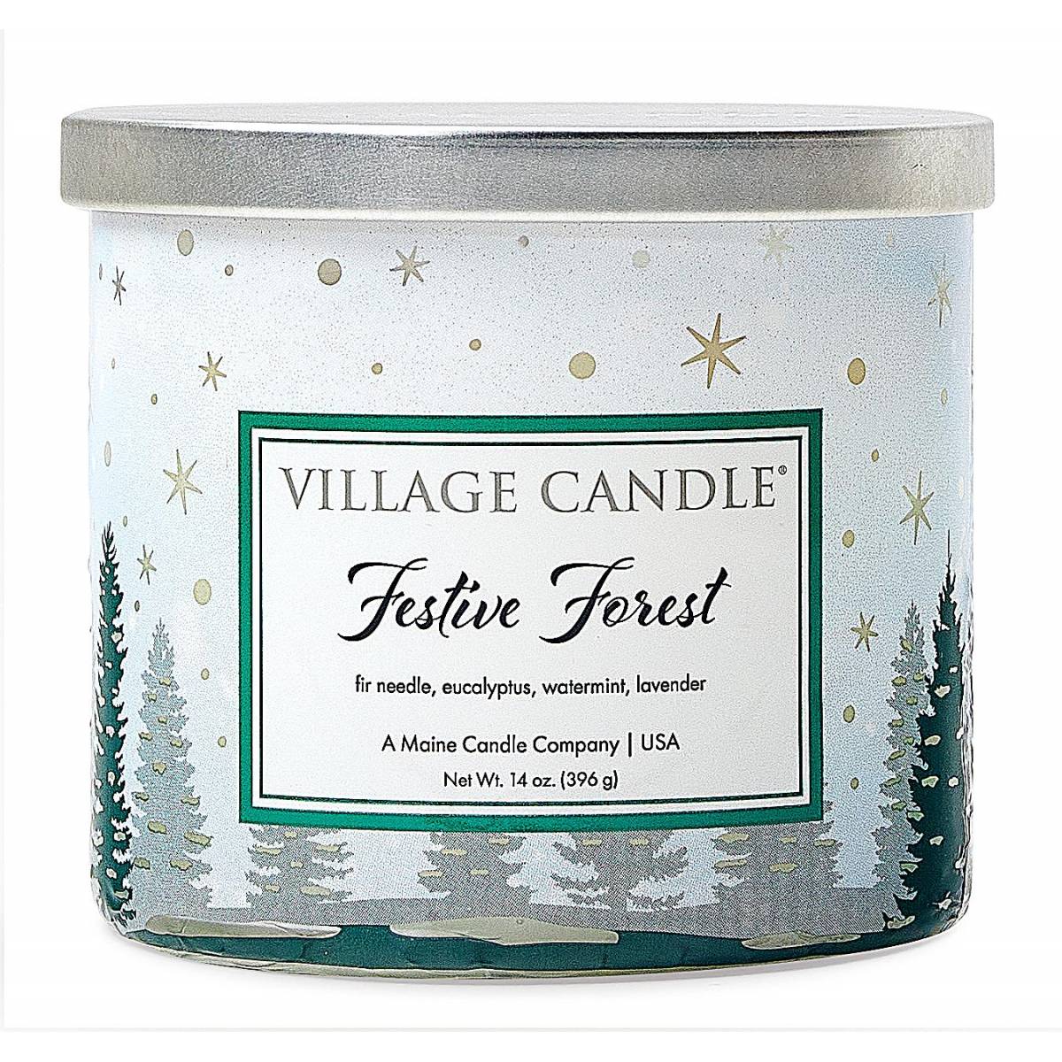 Свічка Village Candle Святковий ліс 396г чаша Свічка Village Candle Святковий ліс 396г чаша
