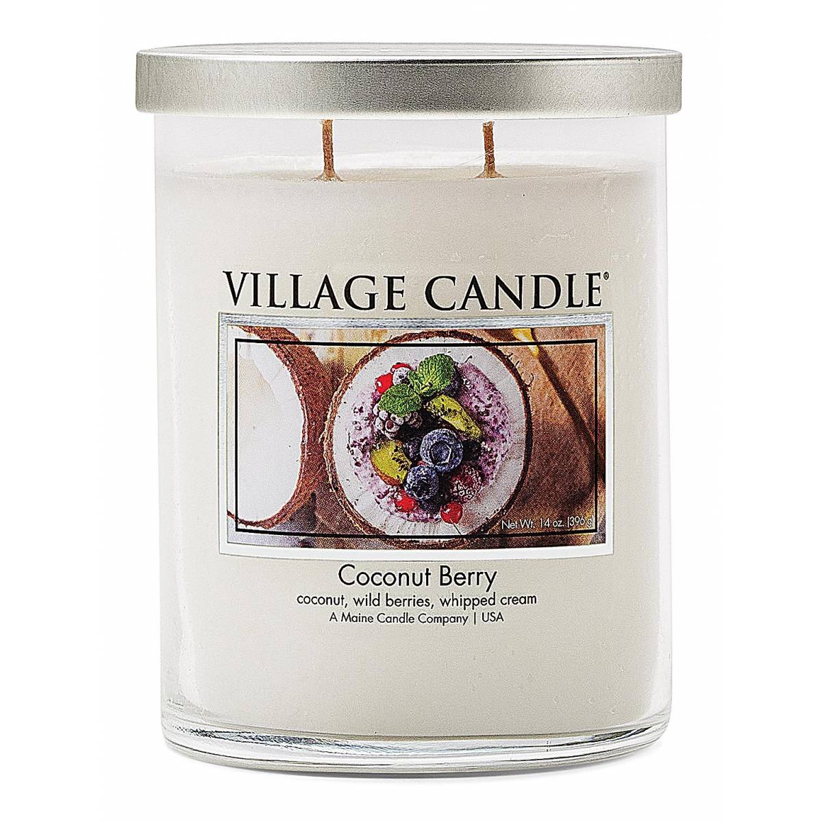 Свічка Village Candle Кокос та ягоди 396г тумблер Свічка Village Candle Кокос та ягоди 396г тумблер