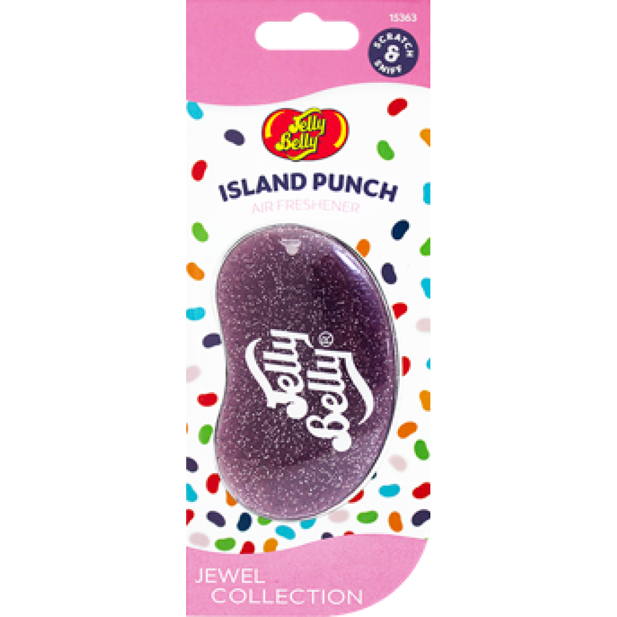 Ароматизатор для авто Ісландський пунш Jewel 3D Jelly Belly 18г