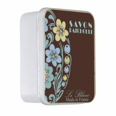 Натуральное мыло в жестяной упаковке Le Blanc Пачули (PATCHOULI) 100г Натуральное мыло в жестяной упаковке Le Blanc Пачули (PATCHOULI) 100г