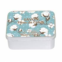 Натуральне мило в металевій упаковці Le Blanc FLEUR DE COTON 100г